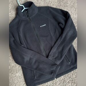 Columbia Black Fleece Outerwear Jacket